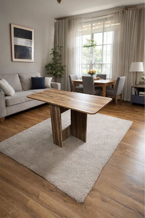 Demonte Pratik Açılır Kapanır Kanatlı Masa - Yemek Masası Garda