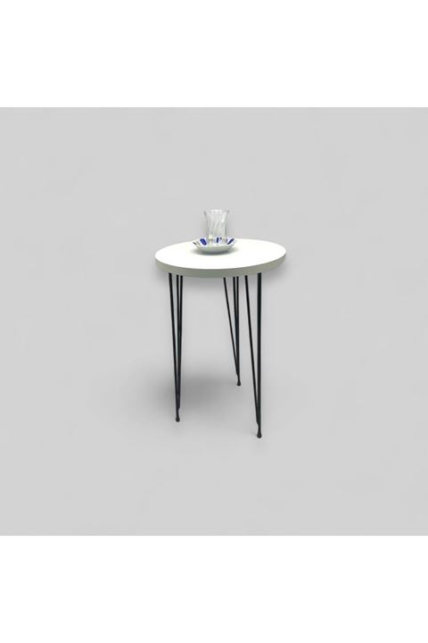 Zigon Sehpa Metal Tel Ayak ( BEYAZ )