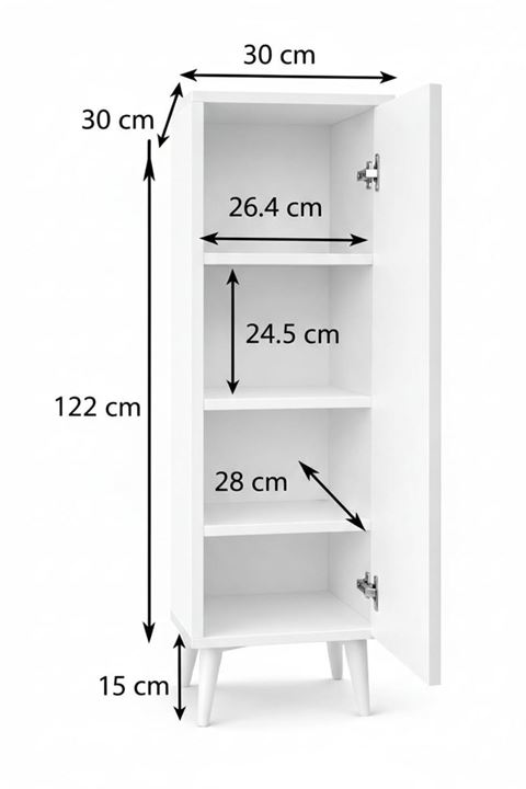MUTFAK - BANYO ÇOK AMAÇLI DOLAP 4 RAFLI