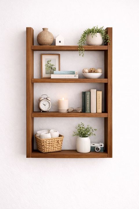 4'lü Duvar Rafı-Mutfak-Çok Amaçlı Raf-Barok