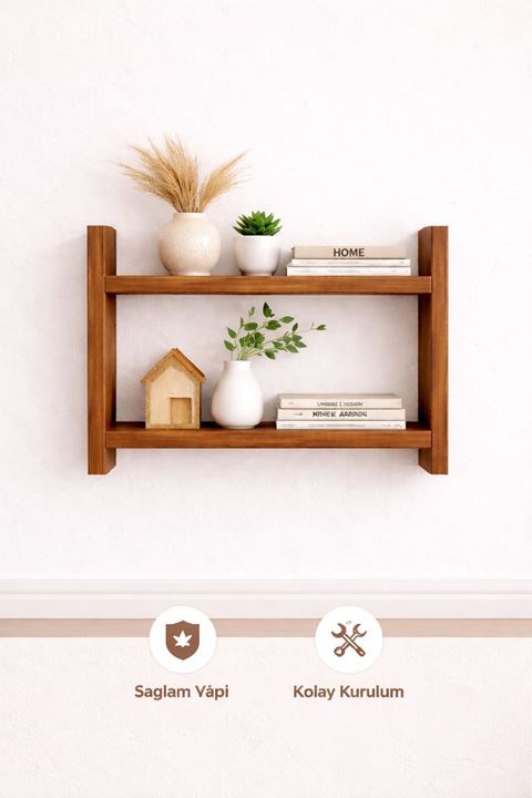 2'Lİ Duvar Rafı-Mutfak-Çok Amaçlı Raf-Barok