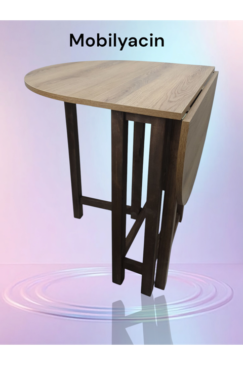 Katlanır Kanatlı Masa Yemek Masası Çalışma Masası Mutfak Masası A.Ceviz