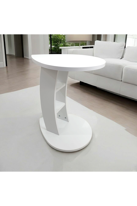 Yağmur Yan Sehpa-BEYAZ