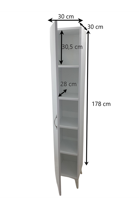 MUTFAK - BANYO ÇOK AMAÇLI DOLAP 5 RAFLI180CM