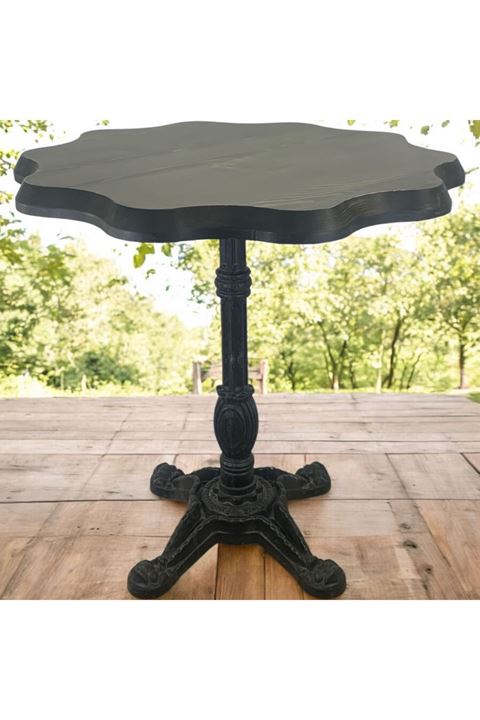 Cafe Masa Köknar Kütük Masa 80 Çap