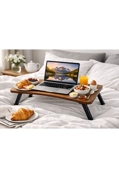 Kahvaltı Masası Katlanır Çalışma Sehpası BAROK