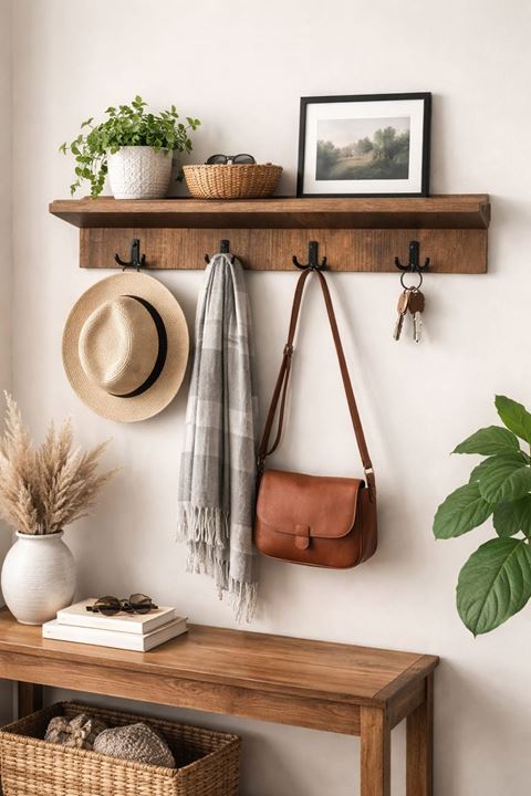 Portmanto Duvar Askılığı Elbise Askılığı  (Barok) 40x15