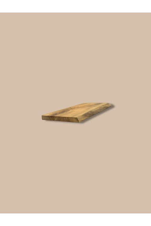 Ahşap Orijinal Ceviz Dekoratif Tekli Uçan Raf 15x30