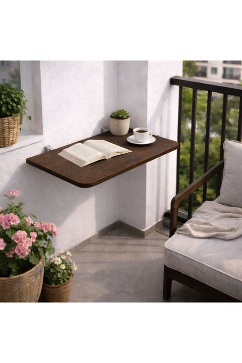 Açılır Kapanır Çalışma Masası Mutfak Masası Katlanır Duvar Masası BAROK 45x60