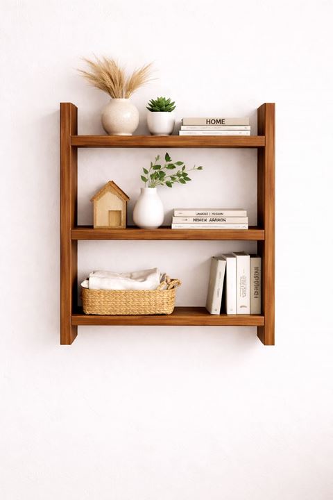 3'lü Duvar Rafı-Mutfak-Çok Amaçlı Raf-Barok 36x10x60