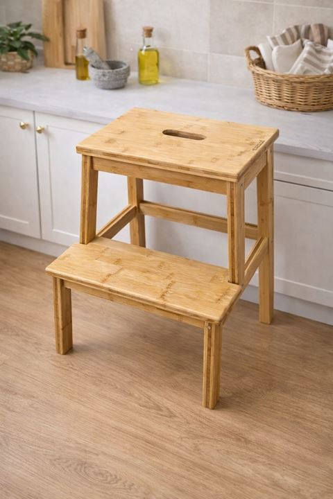 Mutfak Tabure Merdiven BAMBU