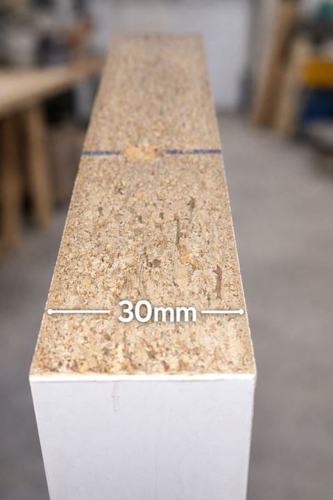 30 mm Tekli Uçan Duvar Rafı Set Gizli Raf- Barok - 15x40