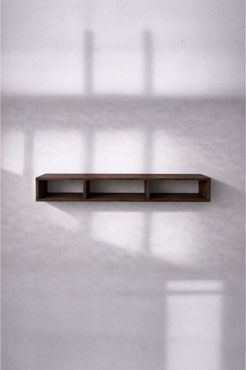 Dekoratif Raflı Duvar Tv Ünitesi  Üç Bölmeli Barok 130