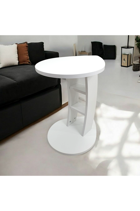 Yağmur Yan Sehpa-BEYAZ