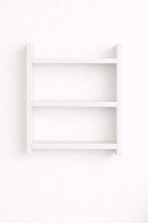 3'lü Duvar Rafı-Mutfak-Çok Amaçlı Raf-Beyaz 36x60x10