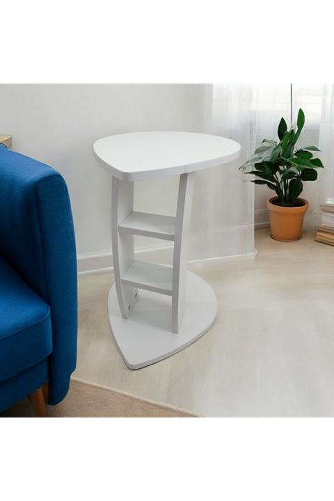 Yağmur Yan Sehpa-BEYAZ