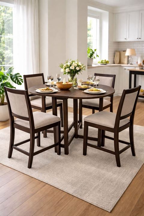 Katlanır Kanatlı Masa Yemek Masası Çalışma Masası Mutfak Masası Barok