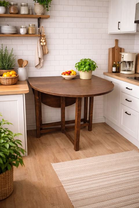 Katlanır Kanatlı Masa Yemek Masası Çalışma Masası Mutfak Masası Barok