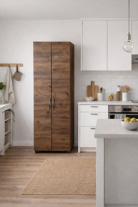 8 Raflı Çok Amaçlı Dolap - Erzak Dolabı-Ayakkabılık Barok