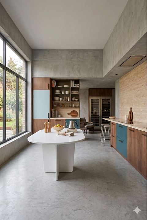 Oval Salon Yemek Masası Kare Tek Ayak 160x90 -Beyaz