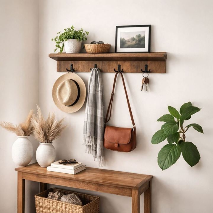 Portmanto Duvar Askılığı Elbise Askılığı  (Barok)