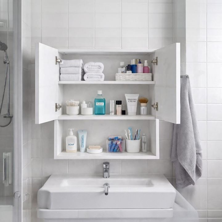 İki Kapaklı Aynalı Banyo Dolabı