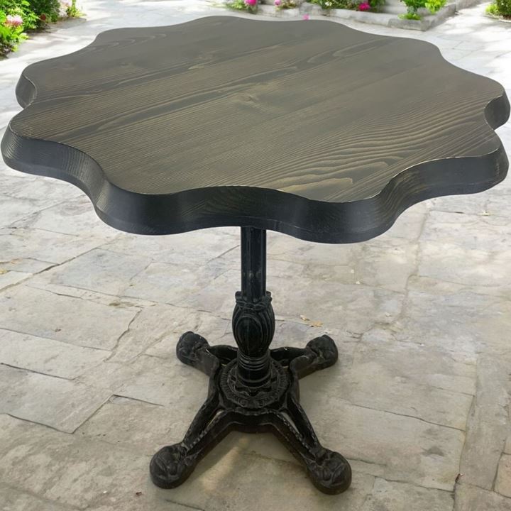 Cafe Masa Köknar Kütük Masa 80 Çap