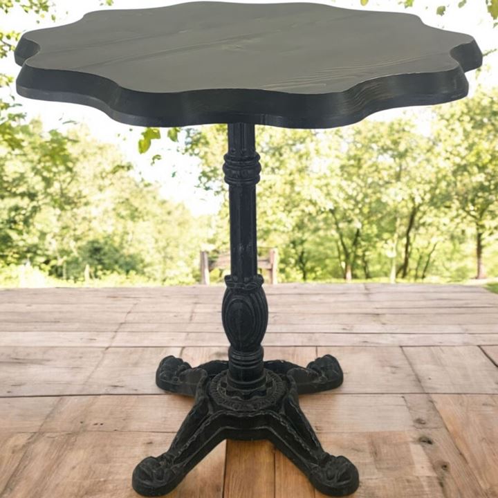 Cafe Masa Köknar Kütük Masa 80 Çap