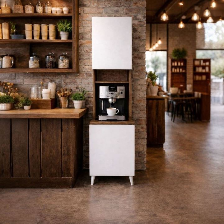  Yeni Nesil Çok Amaçlı Dolap 2 Kapaklı Kiler Mutfak Dolabı - Kahve Köşesi