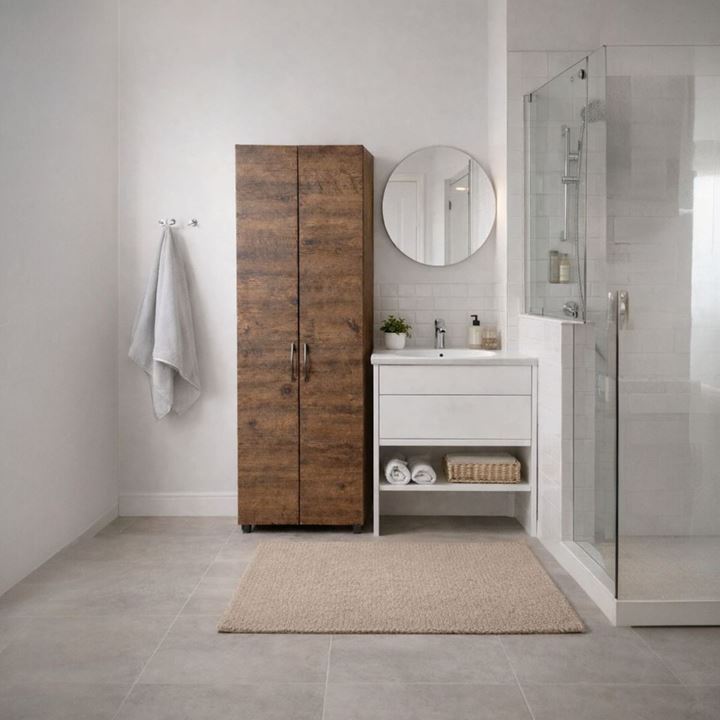 8 Raflı Çok Amaçlı Dolap - Erzak Dolabı-Ayakkabılık Barok