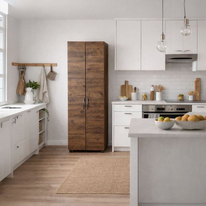 8 Raflı Çok Amaçlı Dolap - Erzak Dolabı-Ayakkabılık Barok