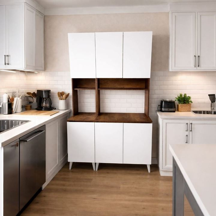  Yeni Nesil Çok Amaçlı Dolap 6 Kapaklı Kiler Mutfak Dolabı - Kahve Köşesi