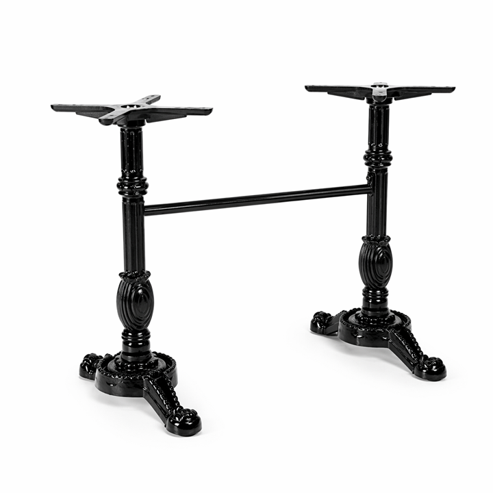 CAFE MASA KÖKNAR Kütük Masa SİYAH ASLAN AYAK