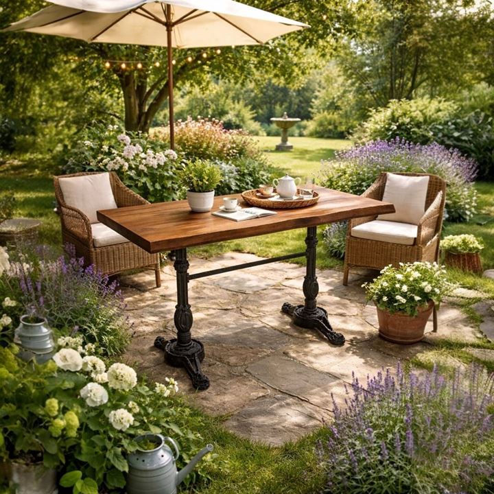 CAFE MASA KÖKNAR Kütük Masa CEVİZ ASLAN AYAK