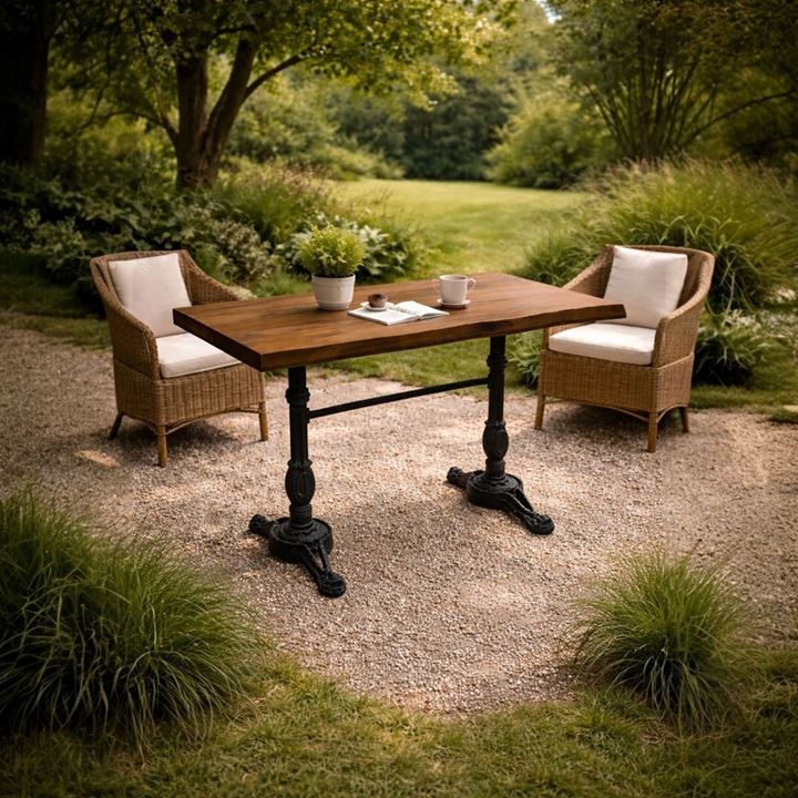 CAFE MASA KÖKNAR Kütük Masa CEVİZ ASLAN AYAK