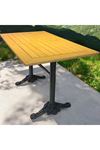 CAFE MASA BAMBU  ahşap yemek masası 120 X 70 