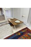 Yer Sofrası Mutfak Sofrası kolay taşınabilir 60 X 100 cm balkon sofra CEVİZ
