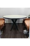 Yuvarlak Yemek Masası BEYAZ Ahtapot AYAK